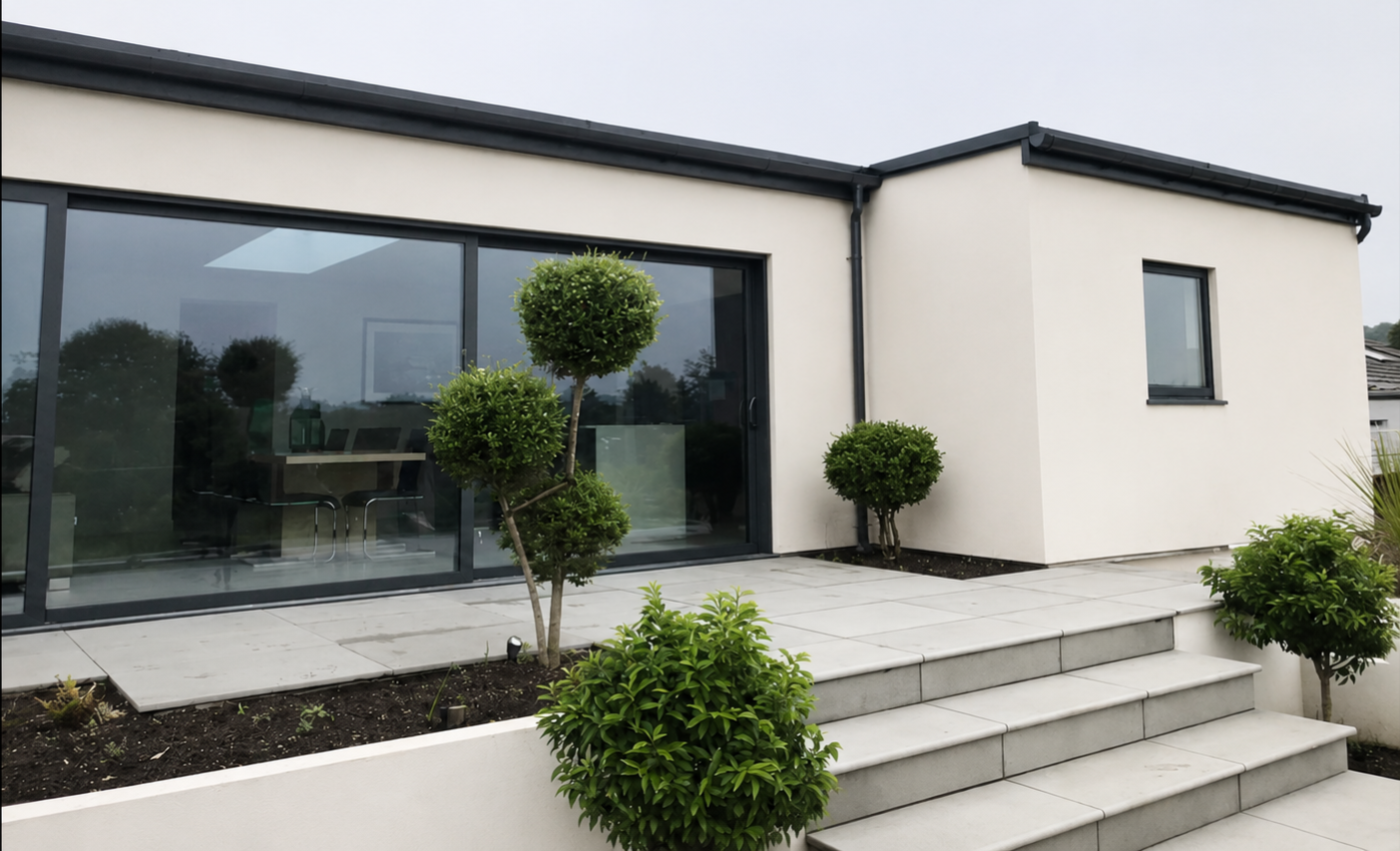 Cork spray rendering finish completed by Ultimate Plastering