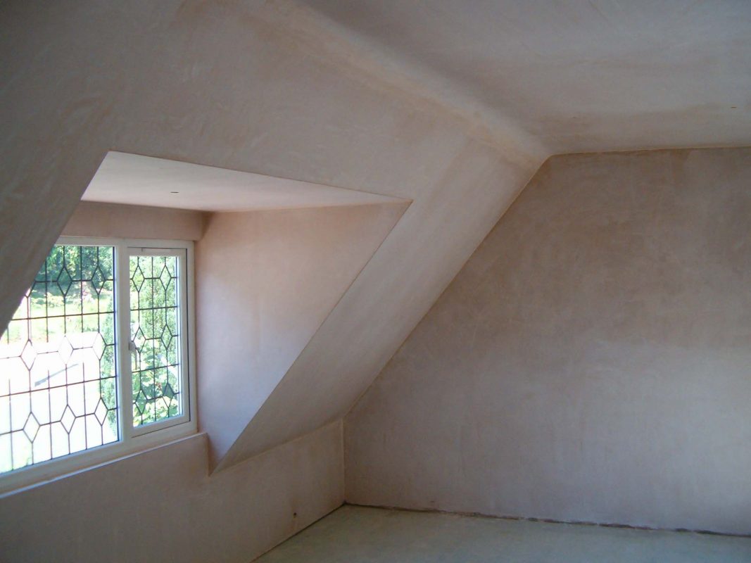 Loft extension plastering project