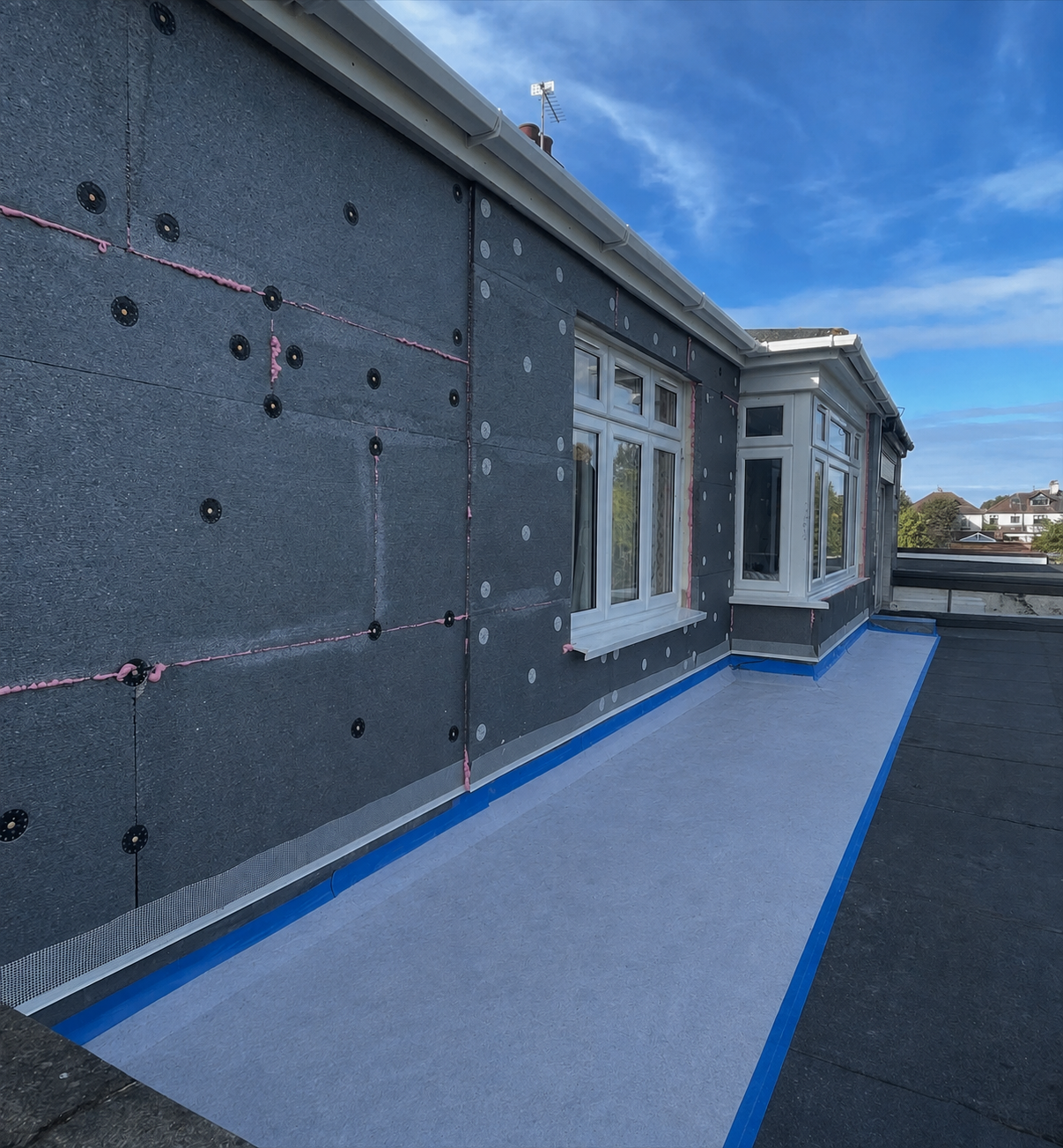 EWI external wall insulation rendering system in Basildon, Essex