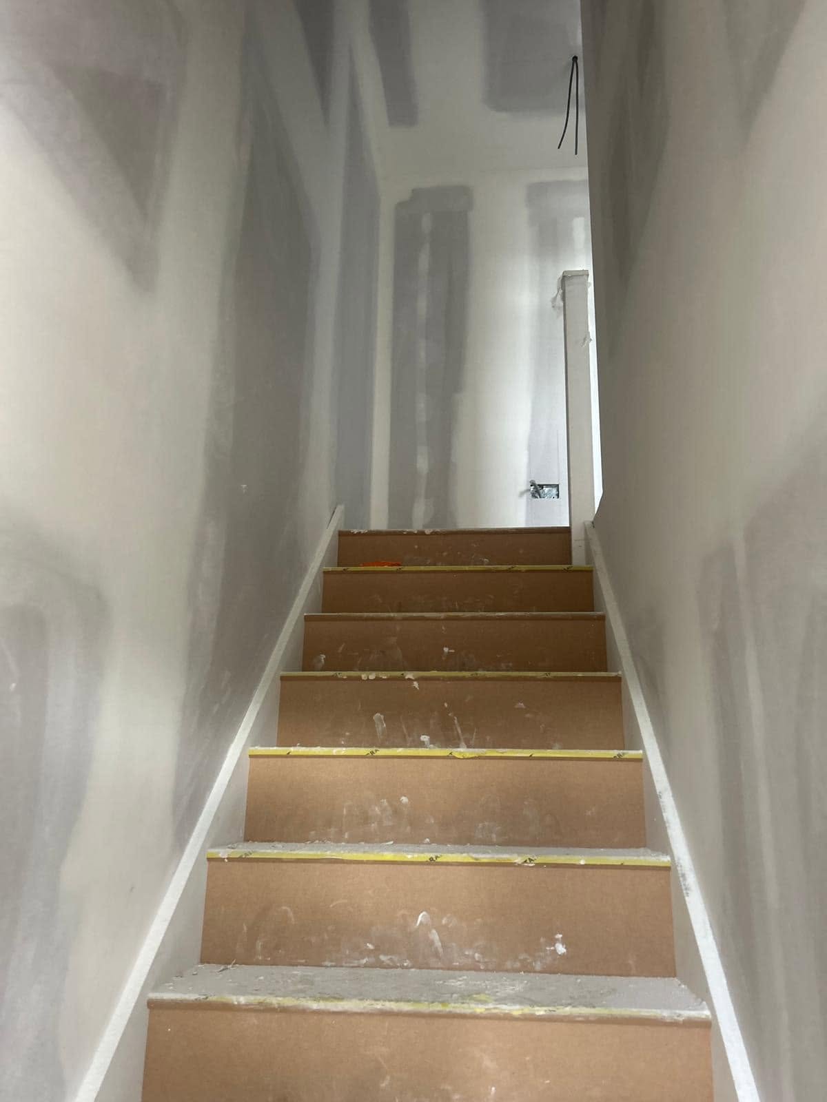 Tape and jointing finish ready for decorating in a Basildon home